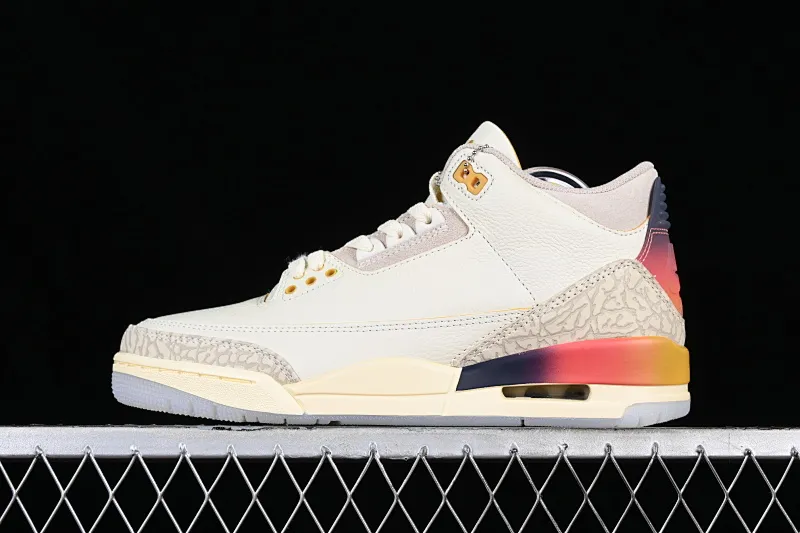 All categories Air Jordan Jordan series basketball shoes Air Jordan 3 OG version J.Balvin x Air Jordan 3 Retro AJ3 Joe 3 rainbow gradient FN0344-901